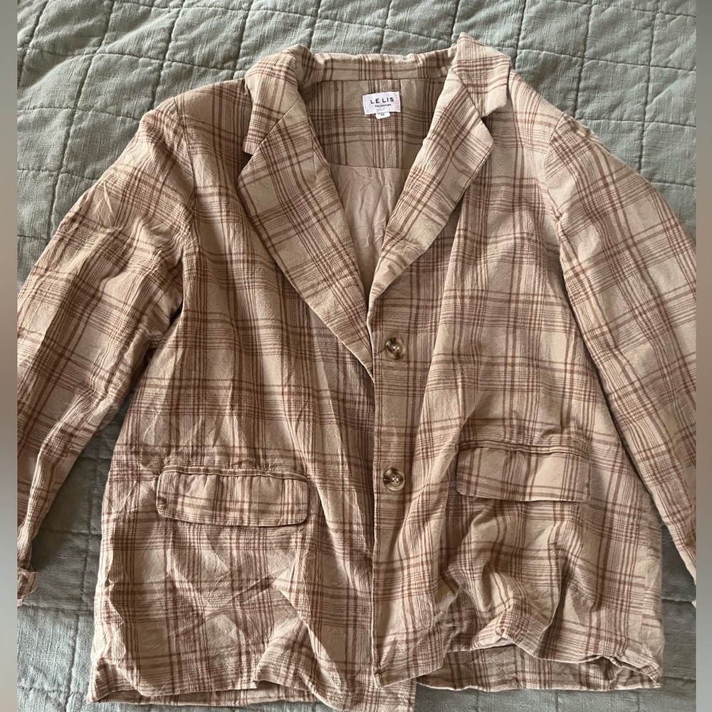 LELIS Collection tan/brown blazer